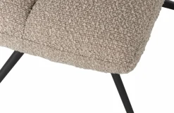 Woood Eettafelstoel Vinny Draaistoel Bouclé Zand Outlet