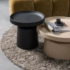 Woood EFIA vloerkleed rond wol bruin melange O200CM Discount