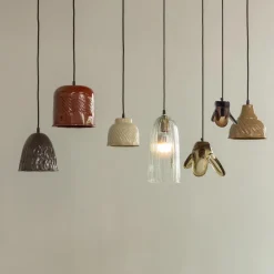 Woood Elle hanglamp groot glas groen Online