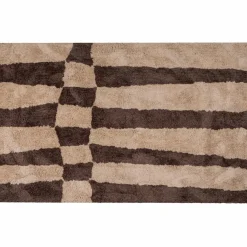 Woood FAFA vloerkleed grafisch dessin bruin 200x300CM Outlet