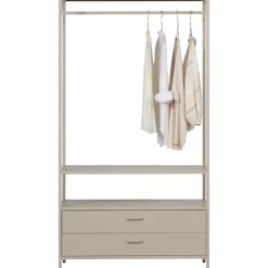 Woood Ferris open kledingkast 100 cm metaal zand Outlet