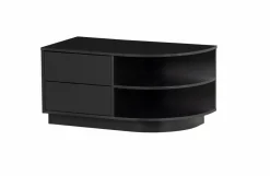 Woood Finca Tv Meubel Rond Rechts 78 Cm Grenen Zwart [fsc] New