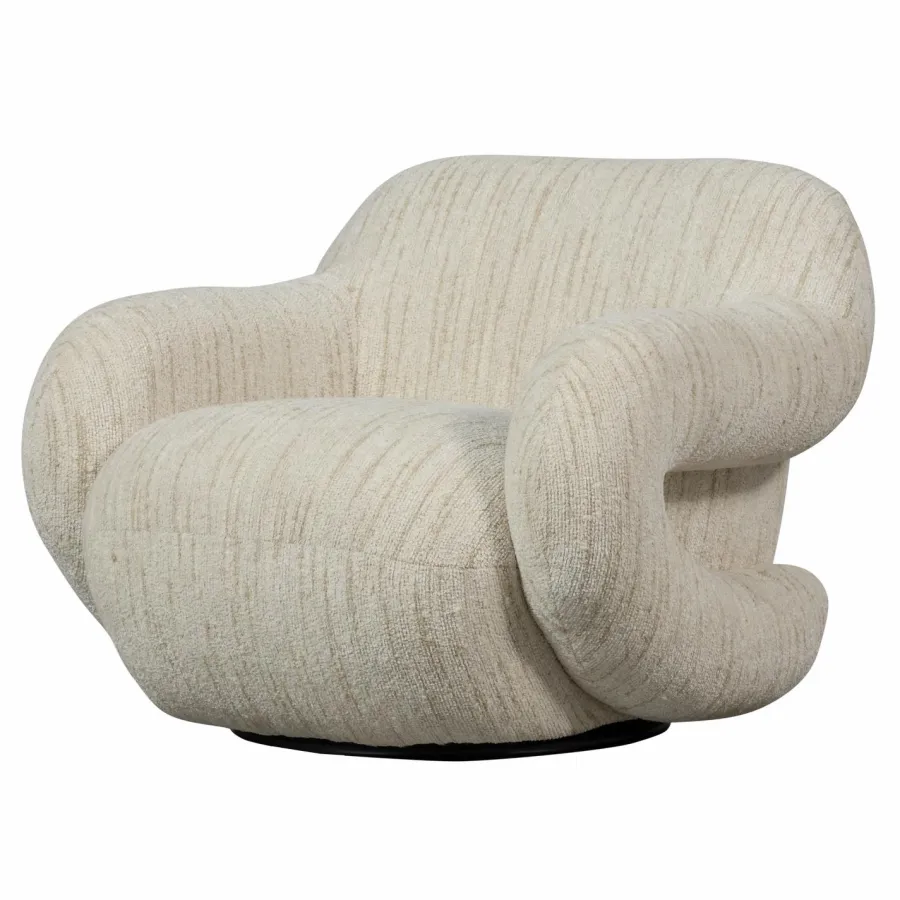 Woood Folke fauteuil chenille naturel melange Hot