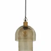 Woood Gigi hanglamp dubbele kap gehamerd glas naturel Sale
