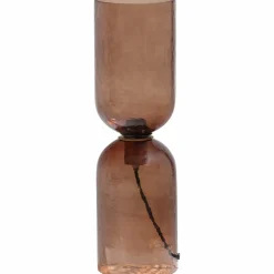 Woood Gigi tafellamp gehamerd glas 51xo15cm bruin