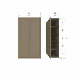 Woood Gunnar opbergkast grenen mud [fsc] Discount