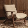 Woood Houston fauteuil bouclé/hout naturel Clearance