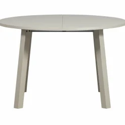 Woood Janne uitschuifbare eettafel rond eiken dakargrau [fsc]