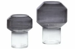 Woood Jaxx Vaas Glas Zwart Ø15cm Hot