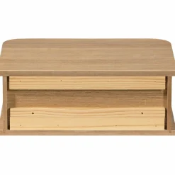 Woood Jena hangend nachtkastje links/rechts hout naturel Discount