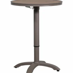 Woood Jeppe hoogte verstelbare bartafel tuin aluminium bruin/grijs