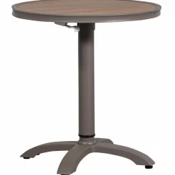 Woood Jeppe hoogte verstelbare bartafel tuin aluminium bruin/grijs