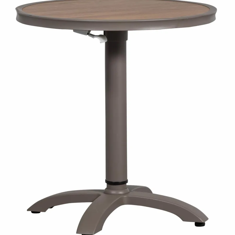 Woood Jeppe hoogte verstelbare bartafel tuin aluminium bruin/grijs