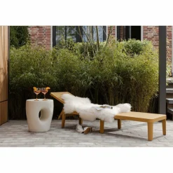 Woood Jinte ligbed tuin kunststof geel Best