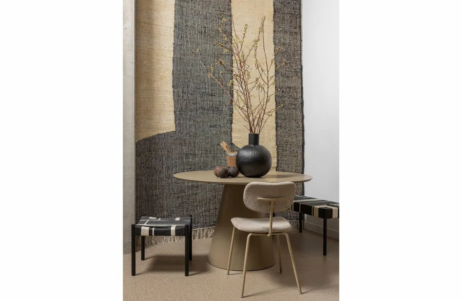 Woood Jorre Eettafel Mdf Militair Bruin Ø120cm Hot