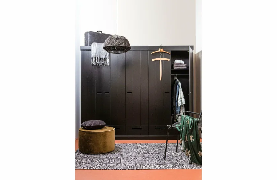 Woood Kace Hanglamp Jute Zwart Ø45cm New