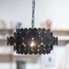 Woood Kaki Hanglamp Metaal Zwart Hot
