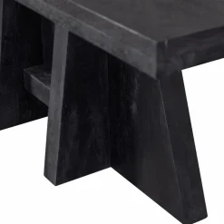 Woood Kean eettafel met middenpoot mango zwart 220x100cm Sale