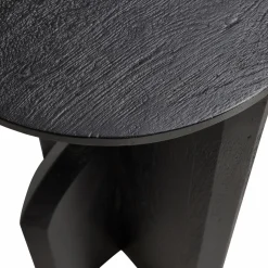 Woood KIONI smalle bijzettafel acacia hout zwart
