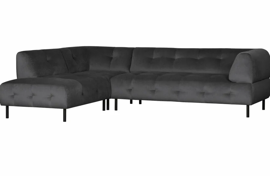 Woood Lloyd Hoekbank Links Gewassen Fluweel Cast Iron Discount