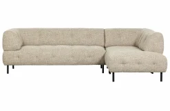 Woood Lloyd Hoekbank Rechts Grof Geweven Naturel Melange Outlet