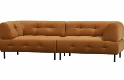 Woood Lloyd 4-zits Bank Gewassen Fluweel Cinnamon Sale