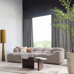 Woood Loft vloerlamp xl metaal/boucle tapenade 187xo35cm Clearance