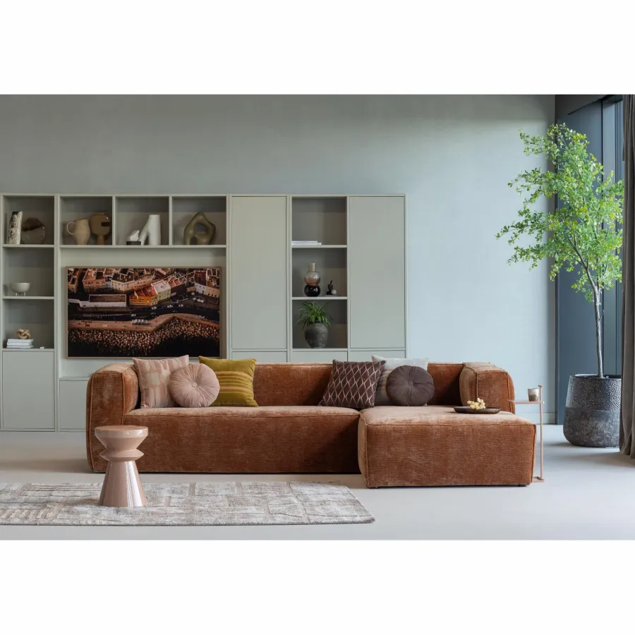 Woood Lovi vloerkleed polyester/katoen taupe 170x240cm Discount