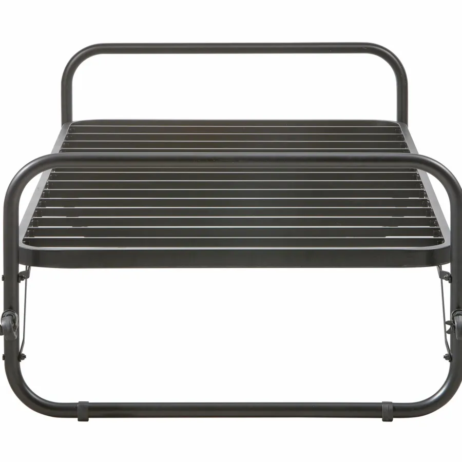 Woood Lucy eenpersoons onderschuifbed metaal zwart 90x200cm Online
