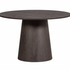Woood Maan Eettafel Rond Mdf Donkerbruin Ø 120cm Sale