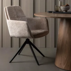 Woood Maan eettafel rond mdf walnoot ø120cm Best