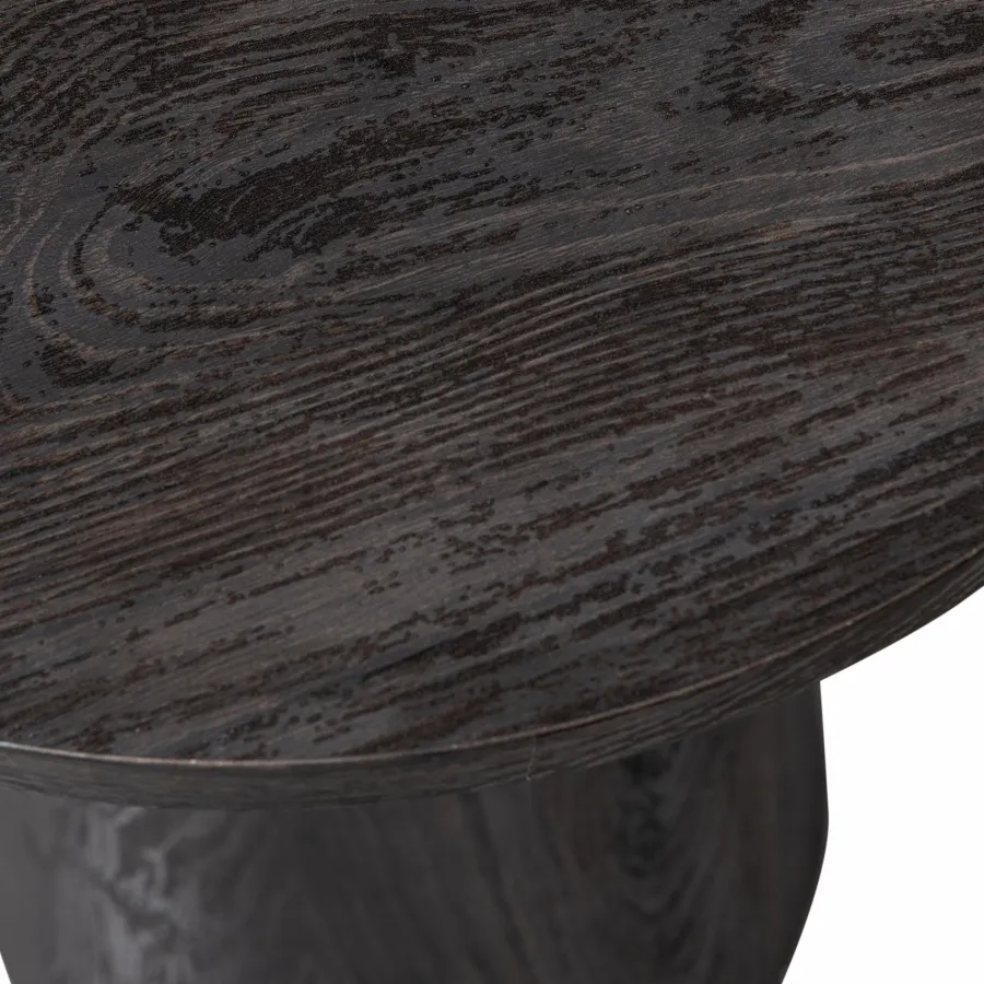 Woood Maan salontafel mdf donkerbruin 50xø40cm