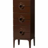 Woood MERGE ladekast 6 lades hout bruin/rood Hot
