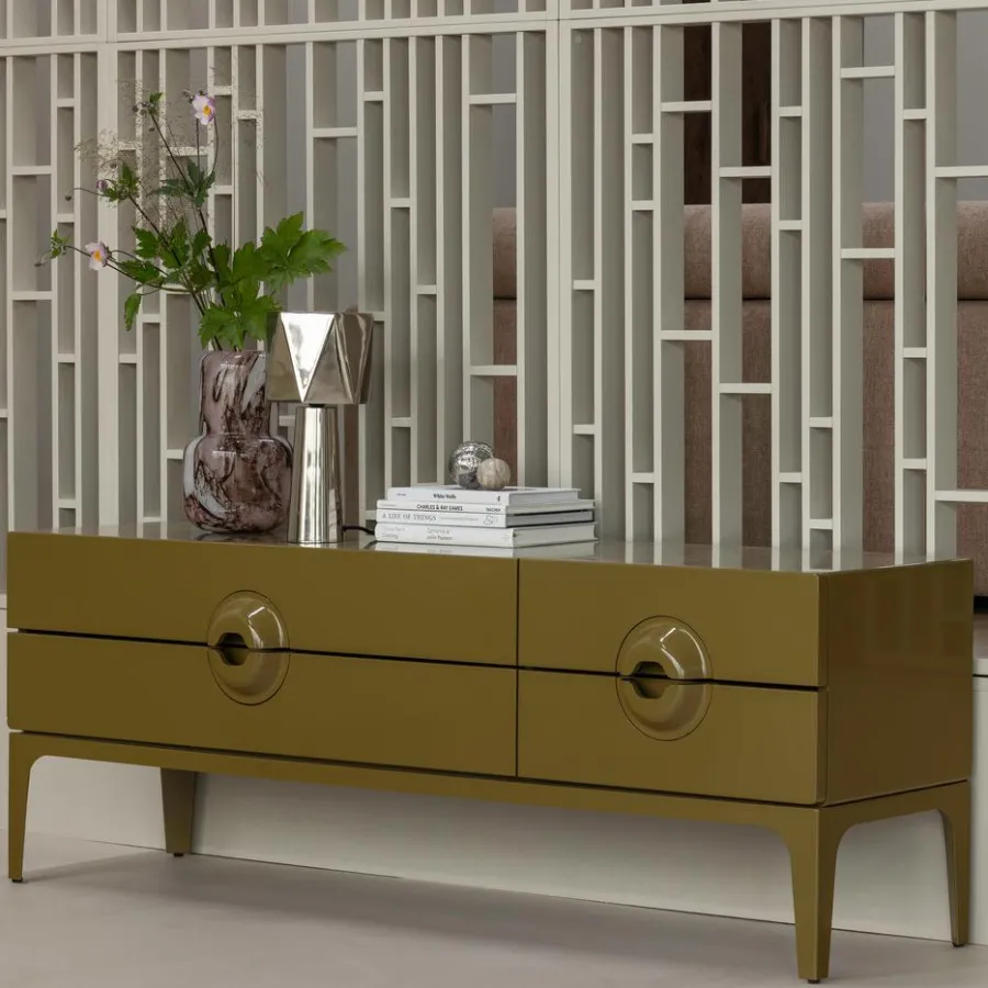 Woood Merge tv meubel hout honinggeel Clearance
