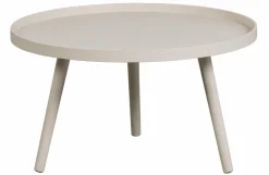 Woood Mesa Bijzettafel L Hout Antique Beige 34 X Ø 60 Discount