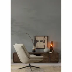 Woood Milaro draaifauteuil naturel melange Hot