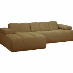 Woood MOJO chaise longue links boucle geel/bruin melange Outlet
