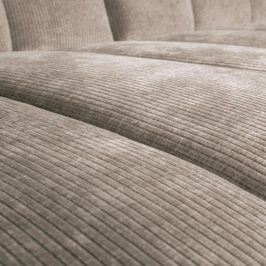 Woood Mojo chaise longue bank links ribstof donkerzand Outlet