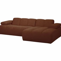 Woood MOJO chaise longue rechts boucle roestbruin melange Hot