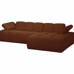 Woood MOJO chaise longue rechts boucle roestbruin melange Hot