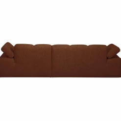 Woood MOJO chaise longue rechts boucle roestbruin melange Hot