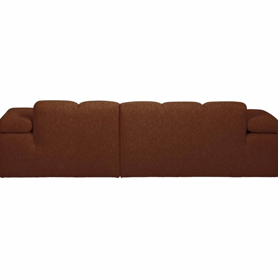 Woood MOJO chaise longue rechts boucle roestbruin melange Hot