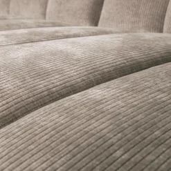 Woood Mojo chaise longue bank rechts ribstof donkerzand New