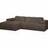 Woood MOJO chaise longue links boucle bruin melange New