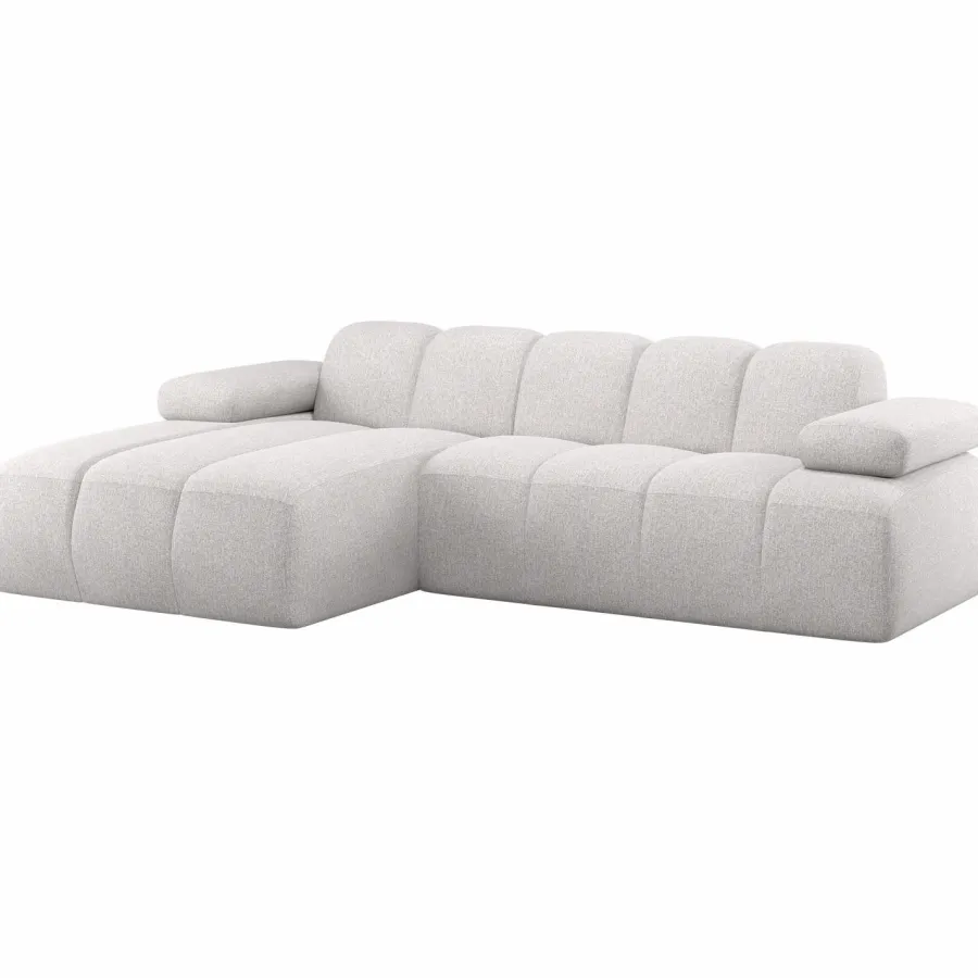 Woood Mojo Chaise Longue Bank Links Boucle Ecru Melange Sale