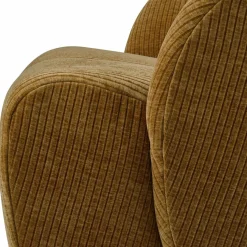 Woood Mojo draaifauteuil geweven ribstof honinggeel Outlet