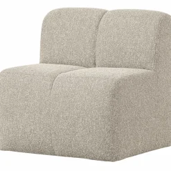 Woood Mojo Eetbankje 84cm Met Rugleuning Boucle Beige Melange Clearance