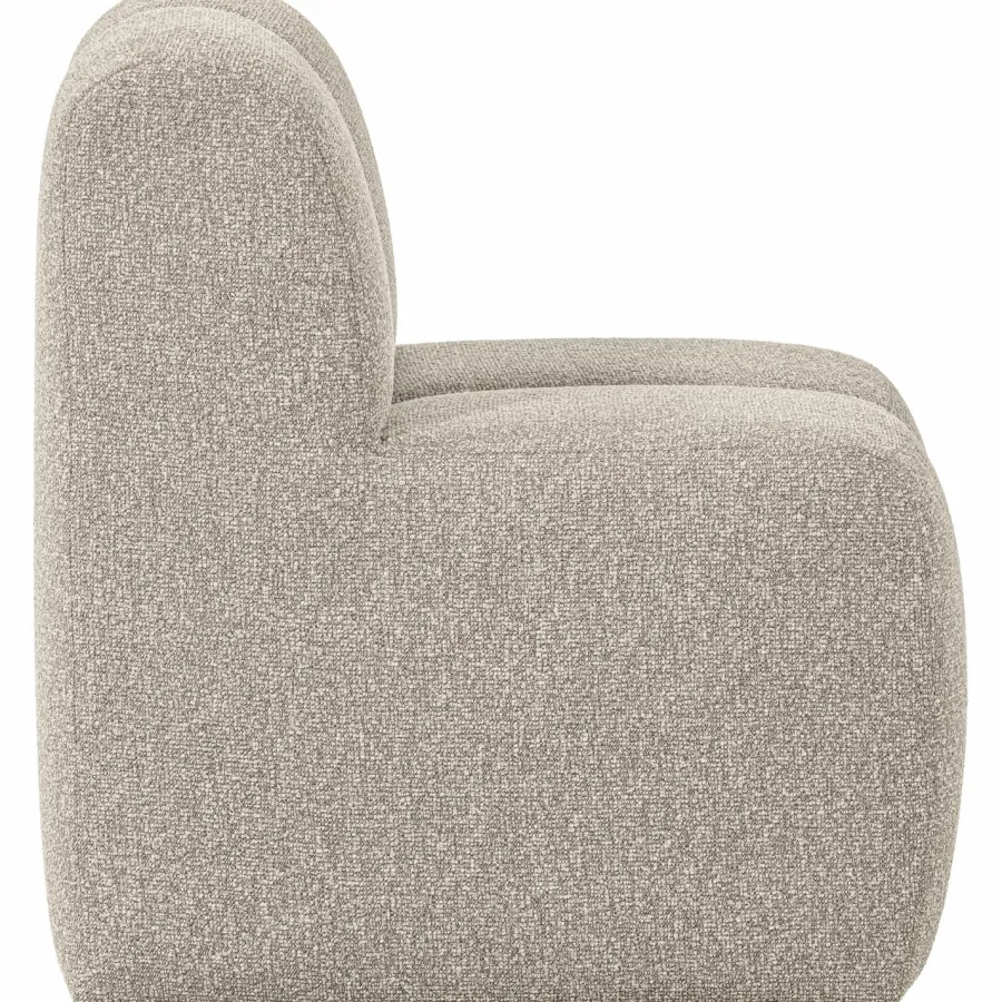 Woood Mojo Eetbankje 84cm Met Rugleuning Boucle Beige Melange Clearance