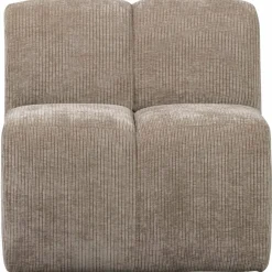 Woood MOJO eetbankje 84CM met rugleuning Ribstof donkerzand Clearance