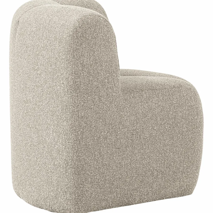 Woood Mojo Eetbankje Hoek Met Rugleuning Boucle Beige Melange New